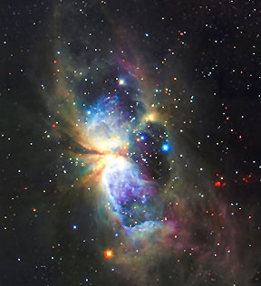 The young, massive star S106.
